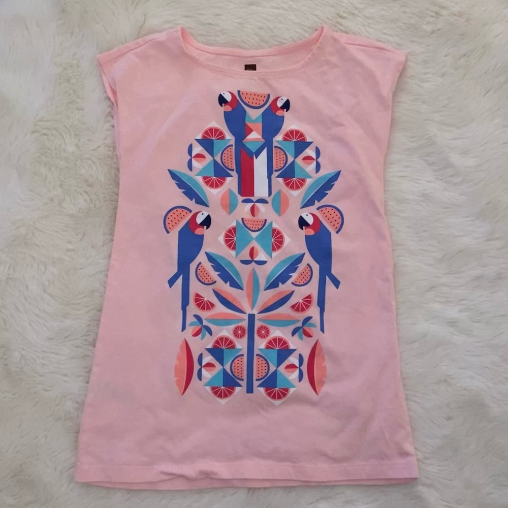 Tea Collection Parrot Dress, Size 3